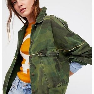 Free People Camo Jacket